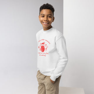 Santa's Under Contract Youth crewneck sweatshirt