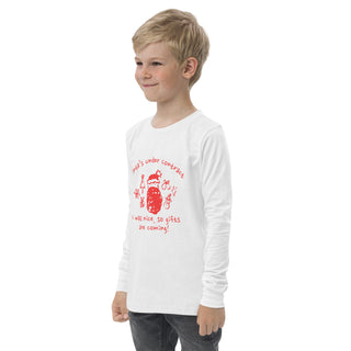 Santa's Under Contract Youth long sleeve tee