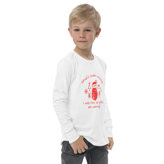 Santa's Under Contract Youth long sleeve tee